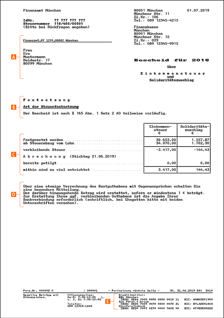 Steuerbescheid verstehen – ING