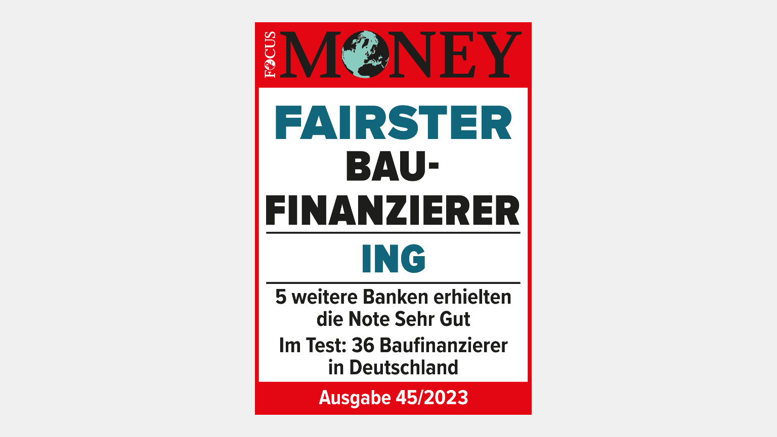 Neufinanzierung mit Baufinanzierung der ING ING