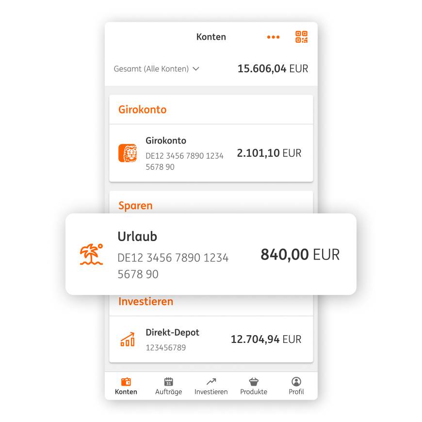 Clevere Features in der App ING ING
