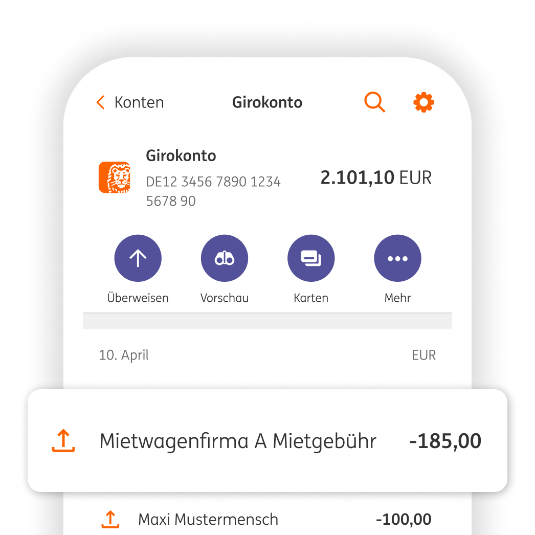 Hilfe rund um Buchungen & Umsätze – ING