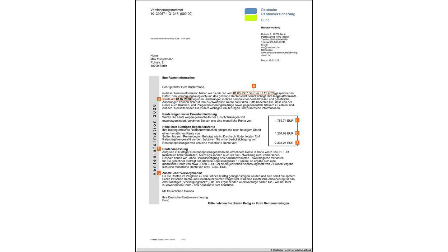 Rentenbescheid Muster Pdf